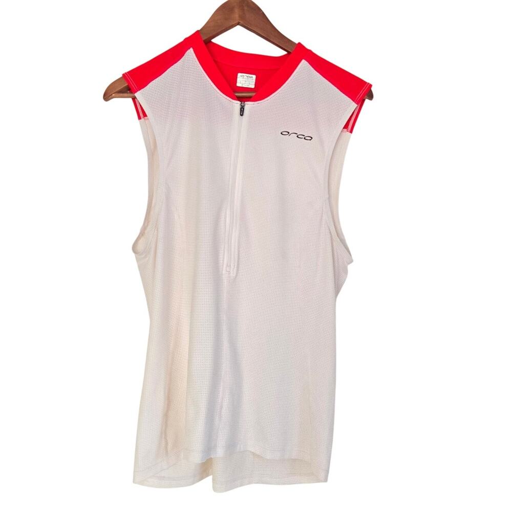 Orca Core Tri Top High‑Performance Singlet Blokecore Half‑Zip Triathlon Tank L